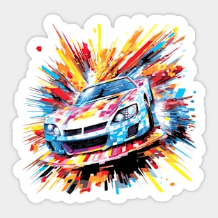 Car Racing Formula 1 Competition Abstract Sticker